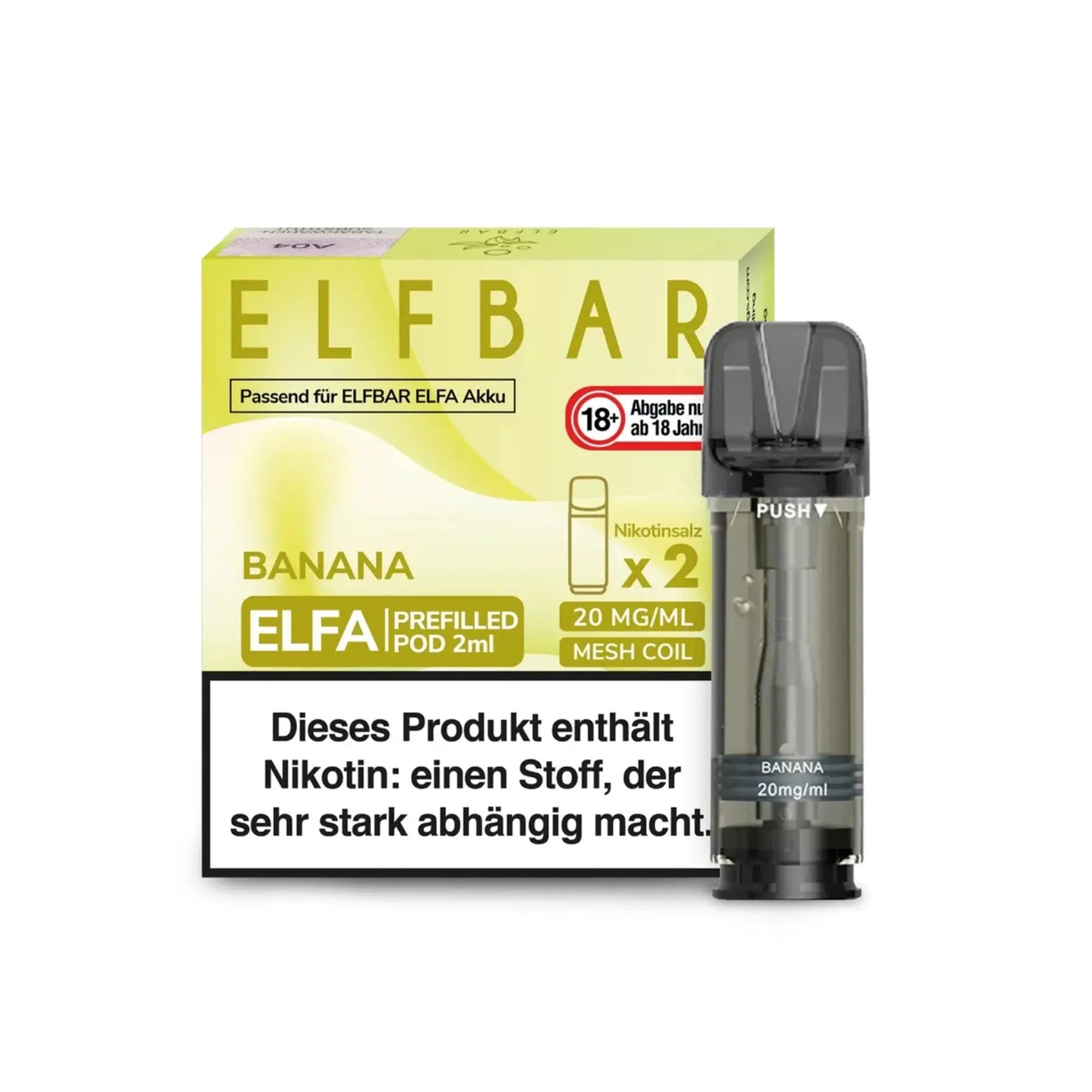 ELFA Pod 2% Nikotin - Banane | 10er Pack günstig kaufen bei BudXpress.de