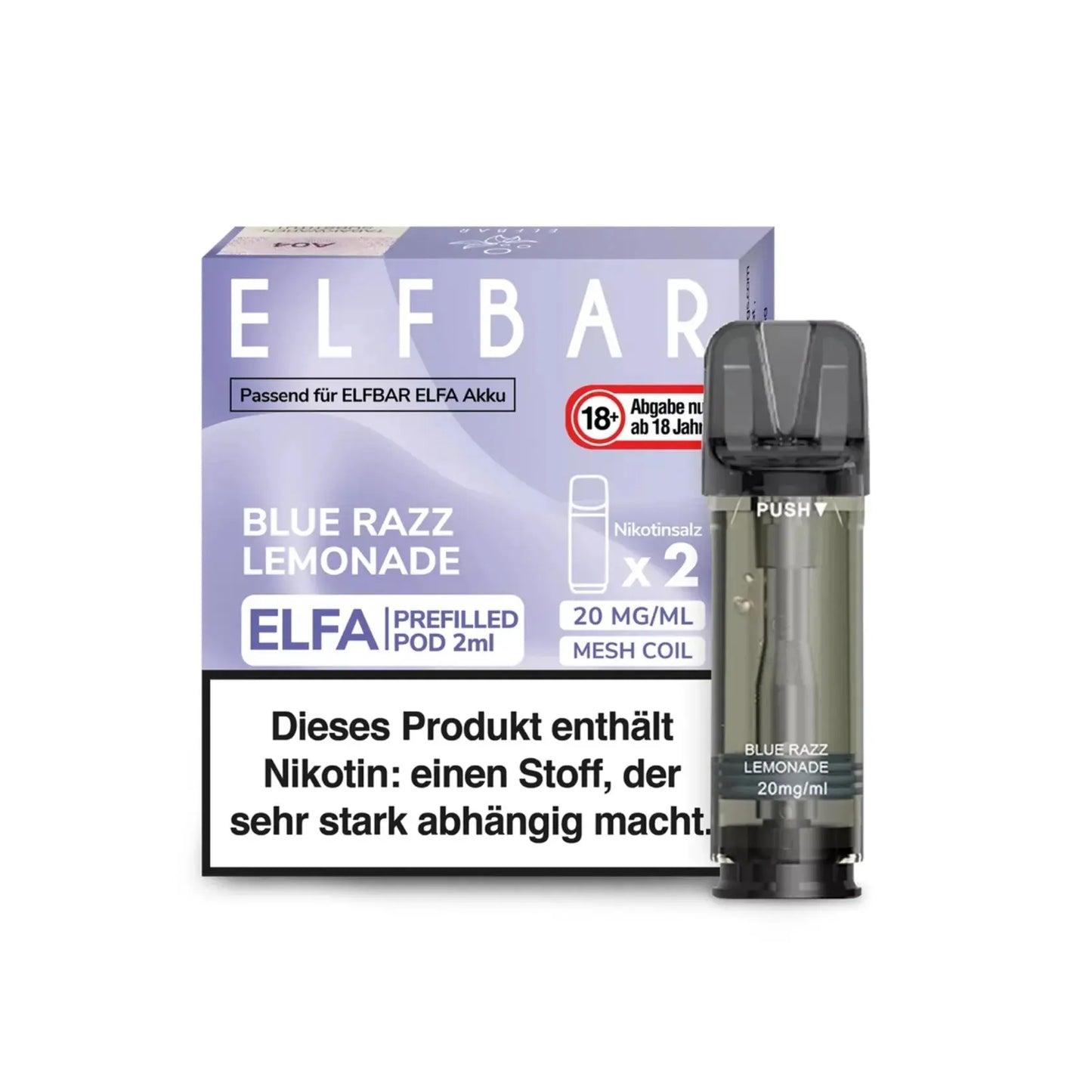 ELFA Pod 2% Nikotin - Blue Razz Lemonade | 10er Pack günstig kaufen bei BudXpress.de