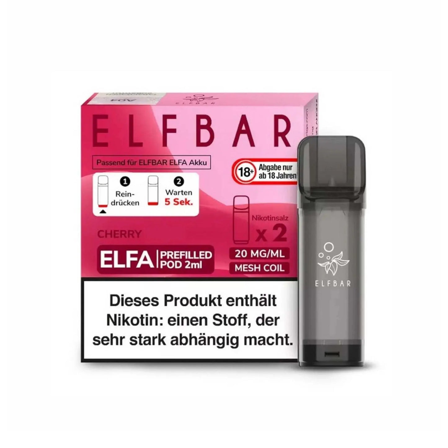 ELFA Pod 2% Nikotin - Cherry | 10er Pack günstig kaufen bei BudXpress.de