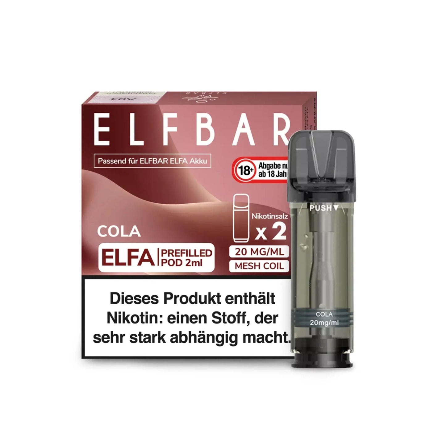 ELFA Pod 2% Nikotin - Cola | 10er Pack günstig kaufen bei BudXpress.de