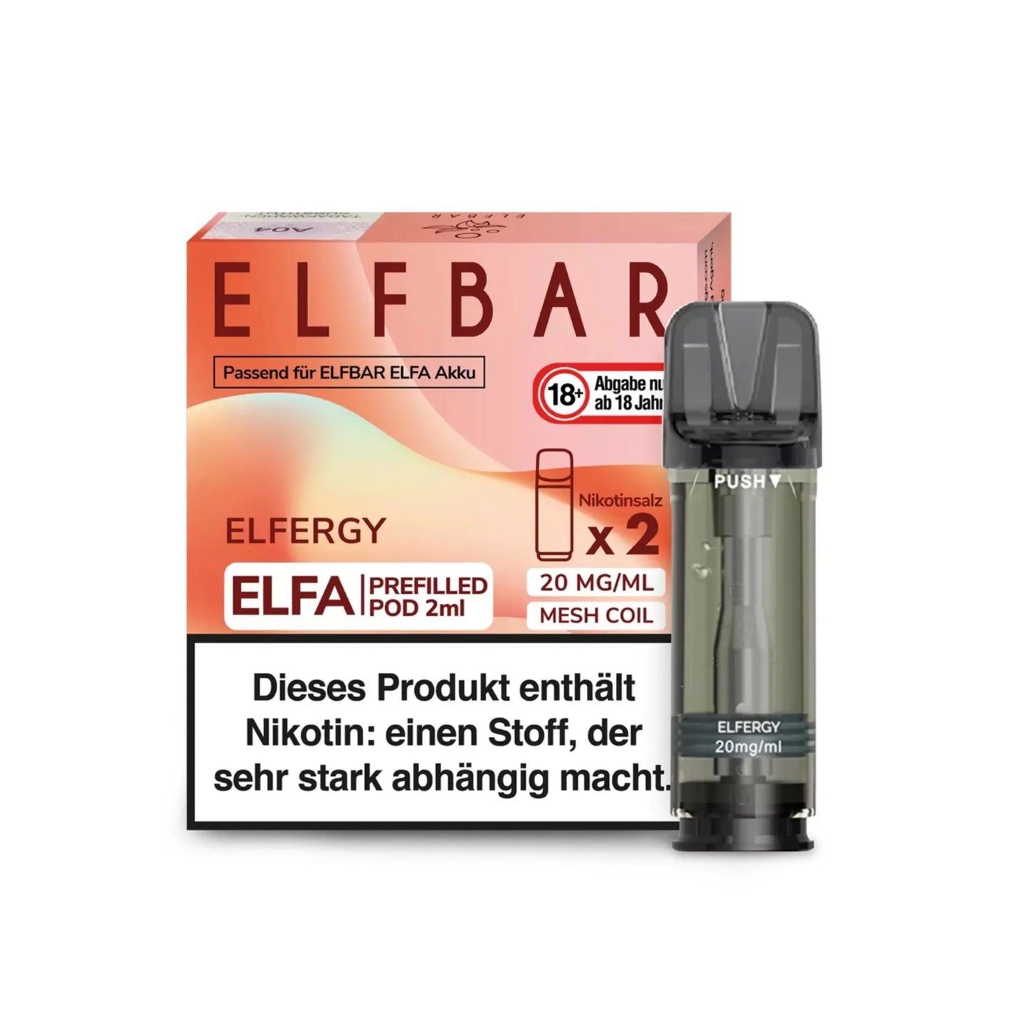 ELFA Pod 2% Nikotin - Elfergy | 10er Pack günstig kaufen bei BudXpress.de