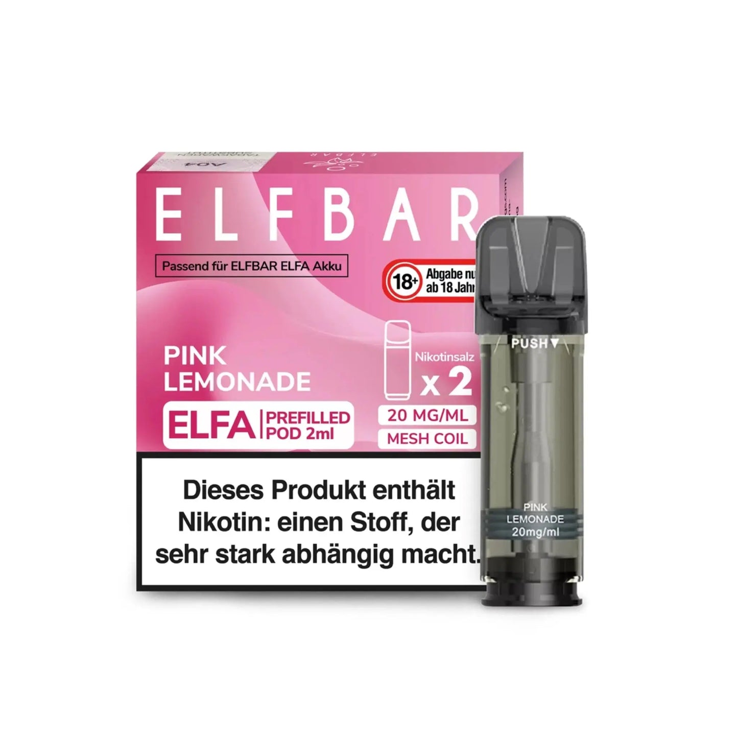 ELFA Pod 2% Nikotin - Pink Lemonade | 10er Pack günstig kaufen bei BudXpress.de
