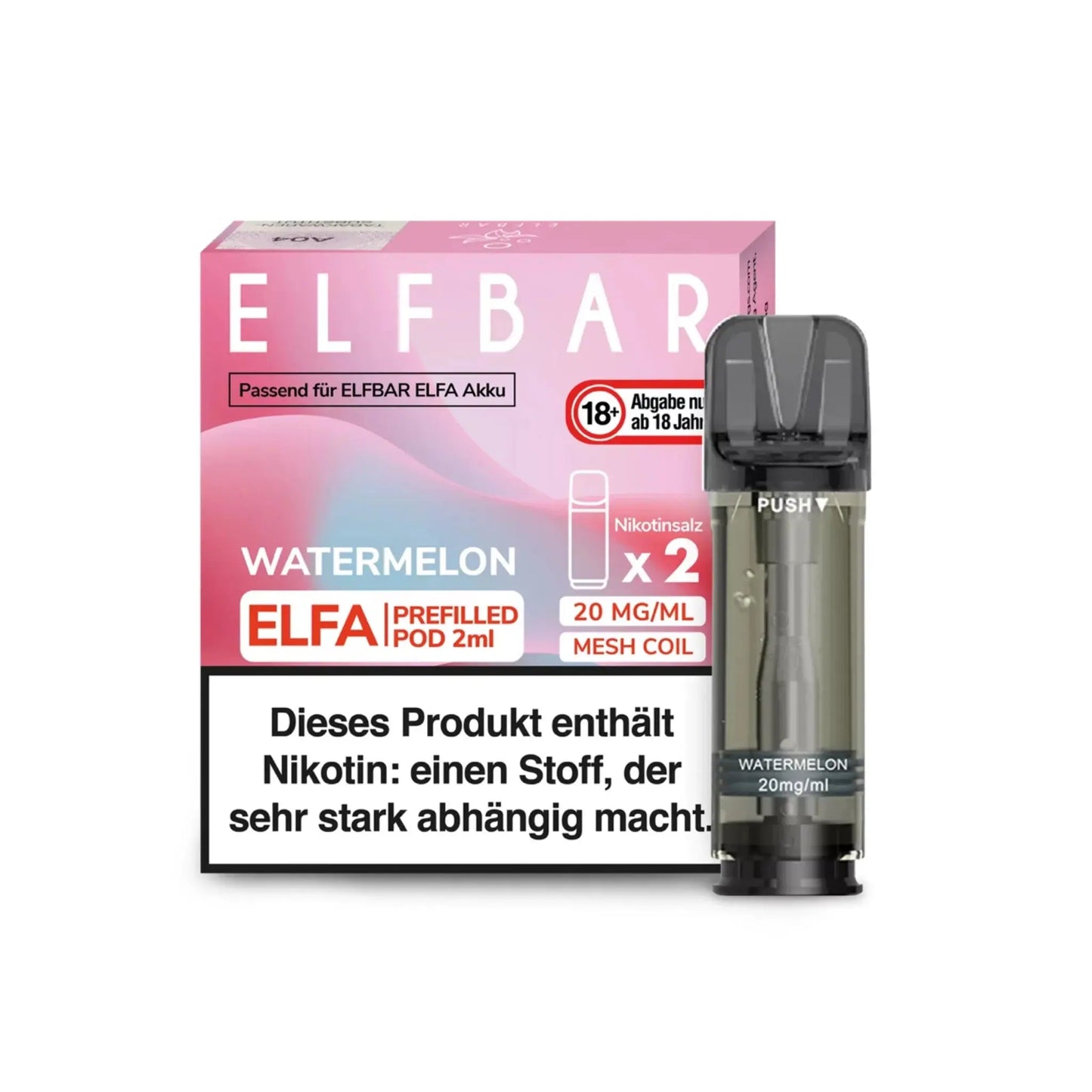 ELFA Pod 2% Nikotin - Watermelon | 10er Pack günstig kaufen bei BudXpress.de