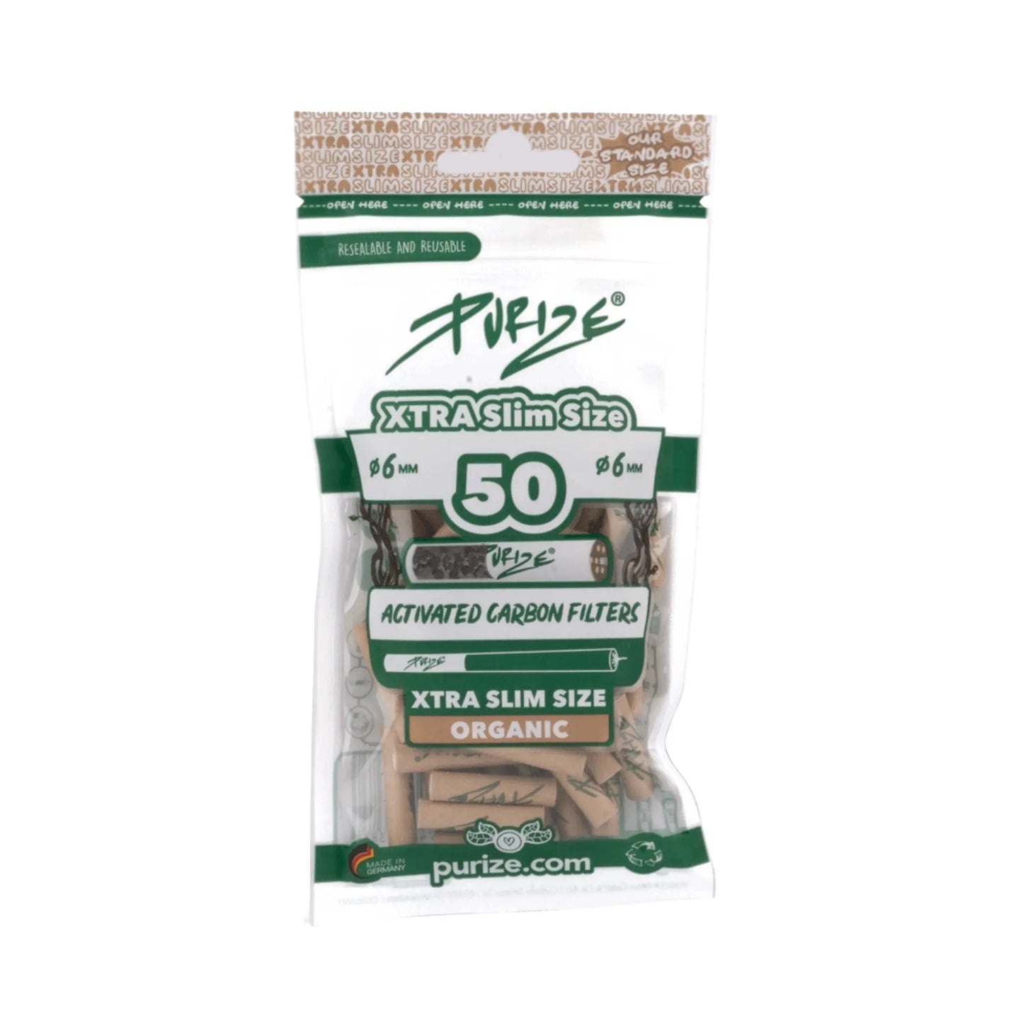 Purize XTRE Slim Size 50er Beutel - Organic günstig kaufen bei BudXpress.de